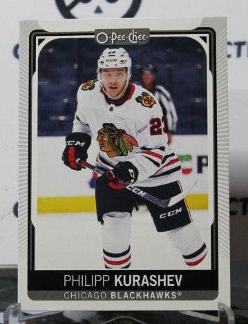 2021-22 O-PEE-CHEE PHILIPP KURASHEV # 349 ROOKIE CHICAGO BLACKHAWKS HOCKEY CARD