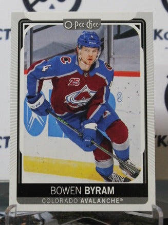 2021-22 O-PEE-CHEE PREMIER BOWEN BYRAM  # 65 ROOKIE COLORADO AVALANCHE  NHL HOCKEY TRADING CARD