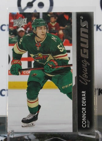 2021-22 UPPER DECK  CONNOR DEWAR # 702 YOUNG GUNS ROOKIE MINNESOTA WILD  NHL HOCKEY CARD