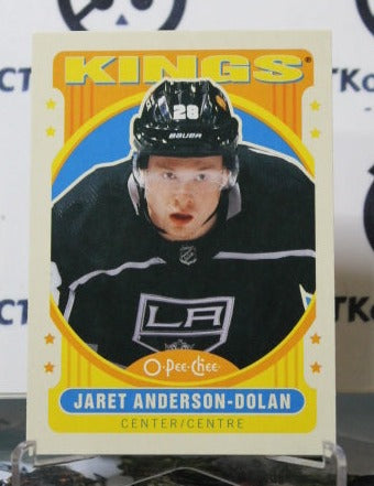 2021-22 O-PEE CHEE JARET ANDERSON-DOLAN # 214 RETRO  L A KINGS NHL  HOCKEY CARD