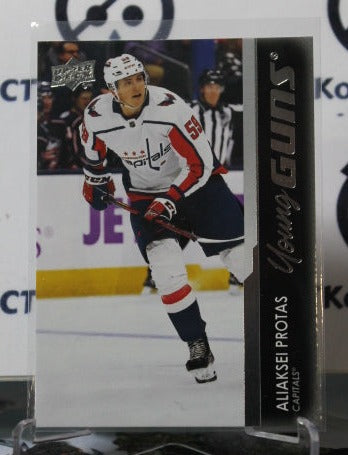 2021-22 UPPER DECK ALIAKSEI PROTAS # 706 YOUNG GUNS ROOKIE WASHINGTON CAPITALS NHL HOCKEY CARD