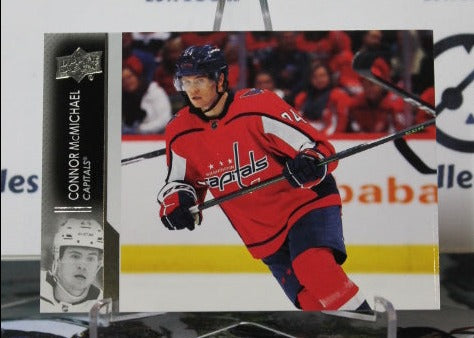 2021-22 UPPER DECK CONNOR McMICHAEL # 662 ROOKIE WASHINGTON CAPITALS NHL HOCKEY CARD