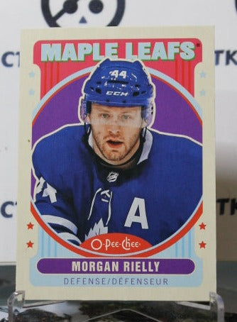 2021-22 O-PEE-CHEE MORGAN RIELLY # 177 RETRO TORONTO MAPLE LEAFS HOCKEY CARD