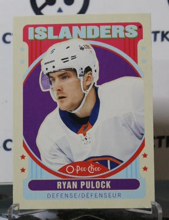 2021-22 O-PEE-CHEE  RYAN PULOCK # 195 RETRO NEW YORK ISLANDERS NHL HOCKEY CARD