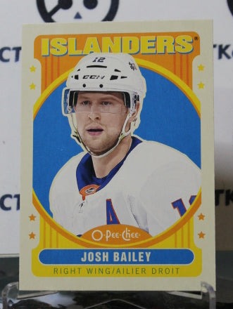 2021-22 O-PEE-CHEE  JOSH BAILEY # 353 RETRO NEW YORK ISLANDERS NHL HOCKEY CARD