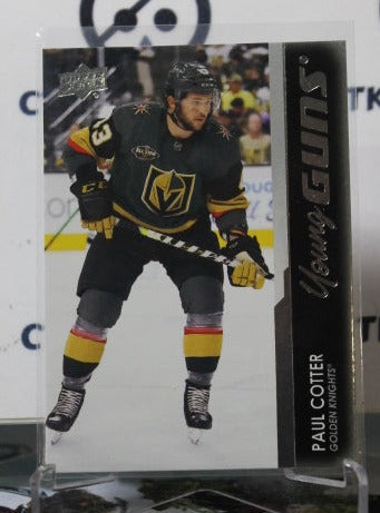 2021-22 UPPER DECK  PAUL COTTER # 720 YOUNG GUNS  GOLDEN KNIGHTS NHL  HOCKEY CARD