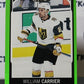 2021-22 O-PEE-CHEE WILLIAM CARRIER # 91 NEON GREEN 19/50  NHL GOLDEN KNIGHTS HOCKEY CARD