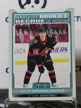 2021-22 O-PEE-CHEE JACOB BERNARD-DOCKER # 528 MARQUEE ROOKIE OTTAWA SENATORS NHL HOCKEY CARD