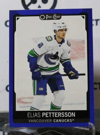 2021-22  O-PEE-CHEE ELIAS PETTERSSON # 496 BLUE  VANCOUVER CANUCKS NHL HOCKEY TRADING CARD