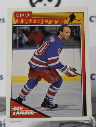 GUY LAFLEUR # 2 O-PEE CHEE 1991-92 NEW YORK RANGERS NHL HOCKEY TRADING CARD