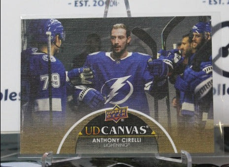 2021-22 UPPER DECK ANTHONY CIRELLI  # C343 UD CANVAS TAMPA BAY LIGHTNING HOCKEY CARD