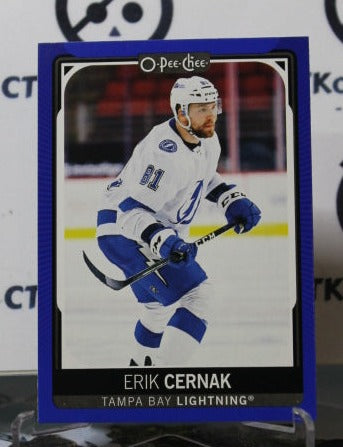 2021-22  O-PEE-CHEE ERIK CERNAK # 227  BLUE  TAMPA BAY LIGHTNING HOCKEY CARD