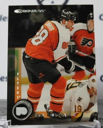 ERIC LINDROS # 3 DONRUSS 1997-98 PHILADELPHIA FLYERS NHL HOCKEY TRADING CARD