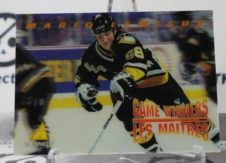 MARIO LEMIEUX # McD-15 PINNACLE McDONALD'S  1995-96 PITTSBURGH PENGUINS NHL HOCKEY TRADING CARD