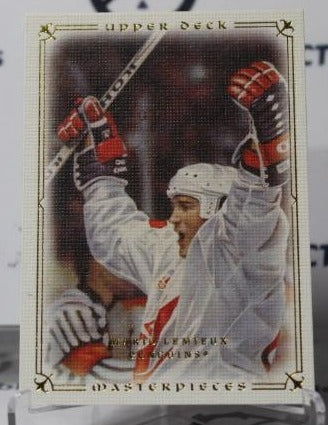 MARIO LEMIEUX # 81 UPPER DECK MASTERPIECES 2008-09 PITTSBURGH PENGUINS NHL HOCKEY TRADING CARD