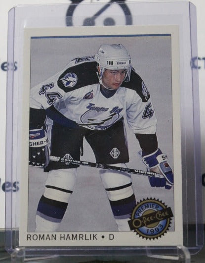 1992-93  O-PEE-CHEE PREMIER ROMAN HAMRLIK # 46 TAMPA BAY LIGHTNING HOCKEY CARD