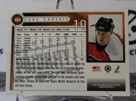 JOHN LeCLAIR # 132 DONRUSS 1997-98 PHILADELPHIA FLYERS NHL HOCKEY TRADING CARD