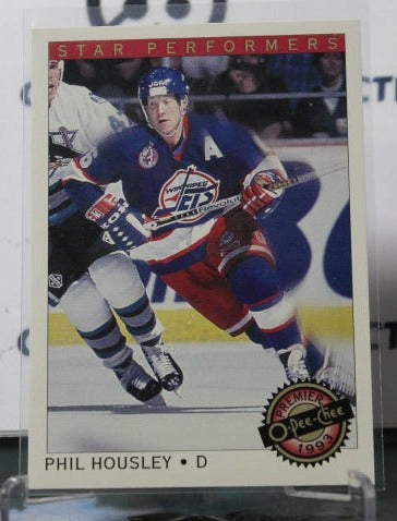 1992-93 O-PEE-CHEE PREMIER PHIL HOUSLEY # 16 STAR PERFORMERS WINNIPEG JETS HOCKEY CARD