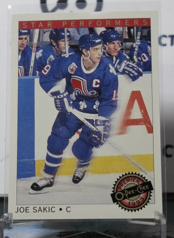 1992-93  O-PEE CHEE PREMIER JOE SAKIC # 11 STAR PERFORMERS  QUEBEC NORDIQUES NHL HOCKEY CARD