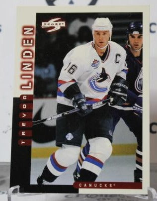 TREVOR LINDEN # 144  SCORE 1997-98 VANCOUVER CANUCKS NHL HOCKEY TRADING CARD