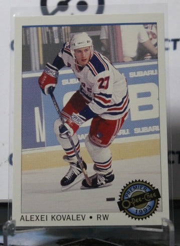 1992-93 O-PEE-CHEE PREMIER ALEXEI KOVALEV # 126 NEW YORK RANGERS  NHL HOCKEY CARD