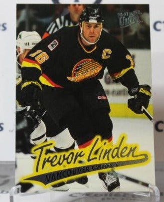 TREVOR LINDEN # 168 FLEER ULTRA 1996-97 VANCOUVER CANUCKS NHL HOCKEY TRADING CARD