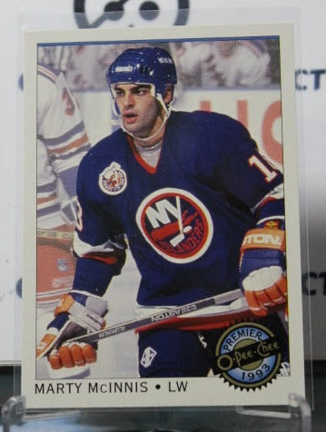 1992-93 O-PEE CHEE PREMIER MARTY McINNIS # 12  NEW YORK ISLANDERS NHL HOCKEY CARD