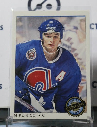1992-93  O-PEE CHEE PREMIER MIKE RICCI # 91 QUEBEC NORDIQUES NHL HOCKEY CARD