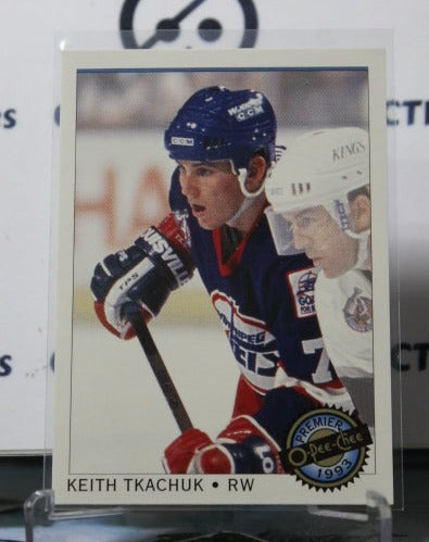 1992-93 O-PEE-CHEE PREMIER KEITH TKACHUK # 43  WINNIPEG JETS HOCKEY CARD