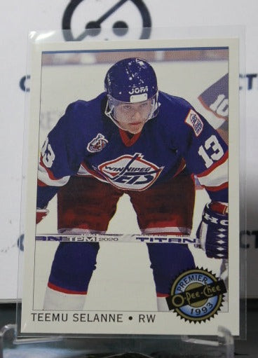 1992-93 O-PEE-CHEE PREMIER TEEMU SELANNE # 68  WINNIPEG JETS HOCKEY CARD