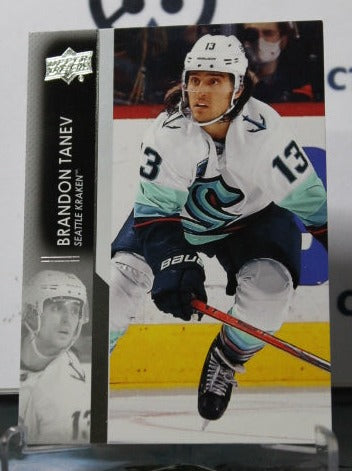 2021-22 UPPER DECK BRANDON TANEV # 403  NHL SEATTLE KRAKEN HOCKEY CARD