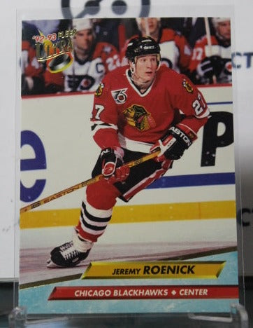 1992-93 FLEER ULTRA JEREMY ROENICK # 41 CHICAGO BLACKHAWKS NHL HOCKEY TRADING CARD