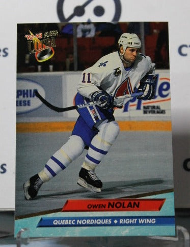 1992-93 FLEER ULTRA  OWEN NOLAN # 177  QUEBEC NORDIQUES NHL HOCKEY CARD