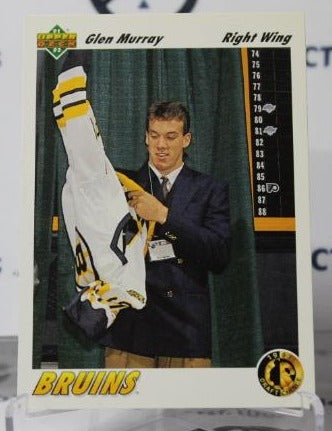 GLEN MURRAY # 69  UPPER DECK ROOKIE 1991-92 BOSTON BRUINS  NHL HOCKEY TRADING CARD