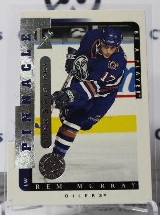 REM MURRAY # LTH-5A  DIE CUT PINNACLE ROOKIE 1996-97 EDMONTON OILERS NHL HOCKEY TRADING CARD