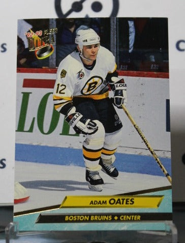 1992-93 FLEER ULTRA ADAM OATES # 8  BOSTON BRUINS NHL HOCKEY CARD