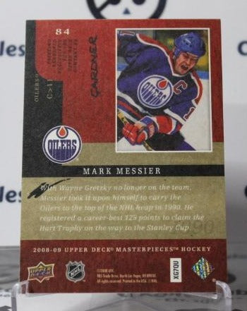 MARK MESSIER # 84  UPPER DECK MASTERPIECES 2008-09 EDMONTON OILERS NHL HOCKEY TRADING CARD