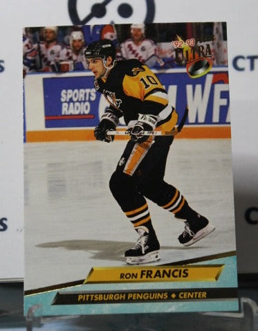 1992-93 FLEER ULTRA RON FRANCIS # 163 PITTSBURGH PENGUINS NHL HOCKEY CARD