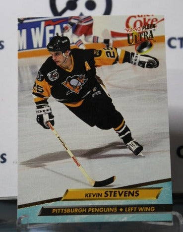 1992-93 FLEER ULTRA KEVIN STEVENS # 171 PITTSBURGH PENGUINS NHL HOCKEY CARD