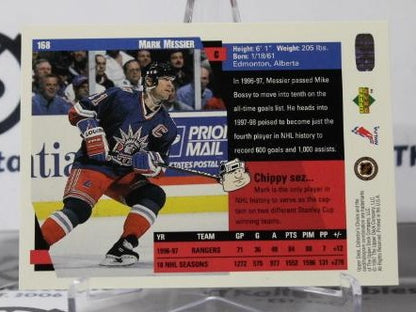 MARK MESSIER # 168 UPPER DECK  1997-98 NEW YORK RANGERS NHL HOCKEY TRADING CARD