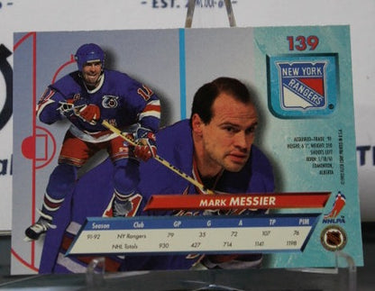 1992-93 FLEER ULTRA MARK MESSIER # 139  NEW YORK RANGERS NHL HOCKEY CARD