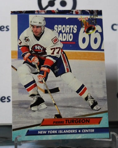 1992-93 FLEER ULTRA PIERRE TURGEON  # 132  NEW YORK ISLANDERS NHL HOCKEY TRADING CARD