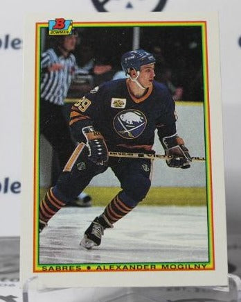 ALEXANDER MOGILNY # 240 BOWMAN 1990-91 ROOKIE BUFFALO SABRES NHL HOCKEY TRADING CARD