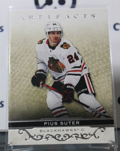 2021-22 UPPER DECK ARTIFACTS PIUS SUTER # 5 ROOKIE SILVER CHICAGO BLACKHAWKS NHL HOCKEY TRADING CARD