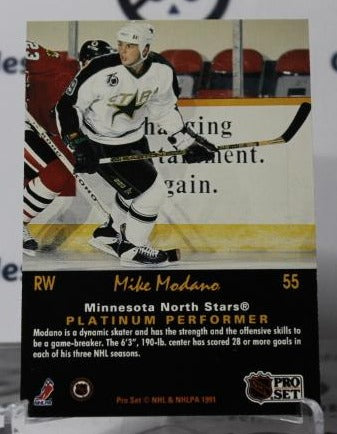 MIKE MODANO # 55 PRO SET 1991-92 MINNESOTA NORTH STARS NHL HOCKEY TRADING CARD