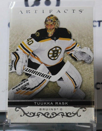 2021-22 UPPER DECK ARTIFACTS TUUKKA RASK # 66  SILVER BOSTON BRUINS HOCKEY CARD