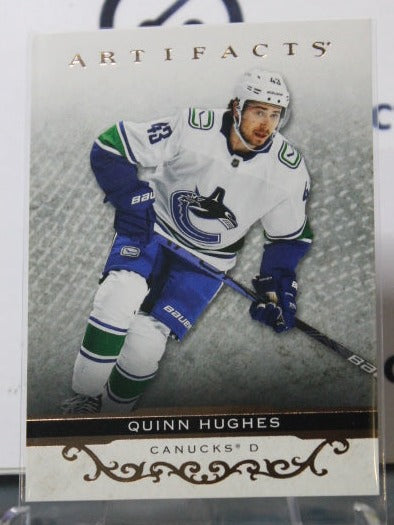 2021-22 UPPER DECK ARTIFACTS QUINN HUGHES # 119 ROSE GOLD  VANCOUVER CANUCKS NHL HOCKEY TRADING CARD