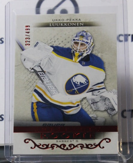 2021-22 UPPER DECK ARTIFACTS UKKO-PEKKA LUUKKONEN # 173 RUBY ROOKIE 323/499 BUFFALO SABRES NHL HOCKEY TRADING CARD