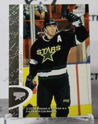 MIKE MODANO # 43 UPPER DECK 1996-97 DALLAS STARS NHL HOCKEY TRADING CARD