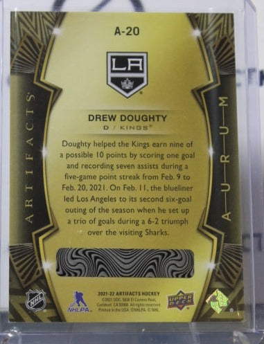 2021-22 UPPER DECK ARTIFACTS AURUM DREW DOUGHTY # A-20  L A KINGS NHL HOCKEY CARD